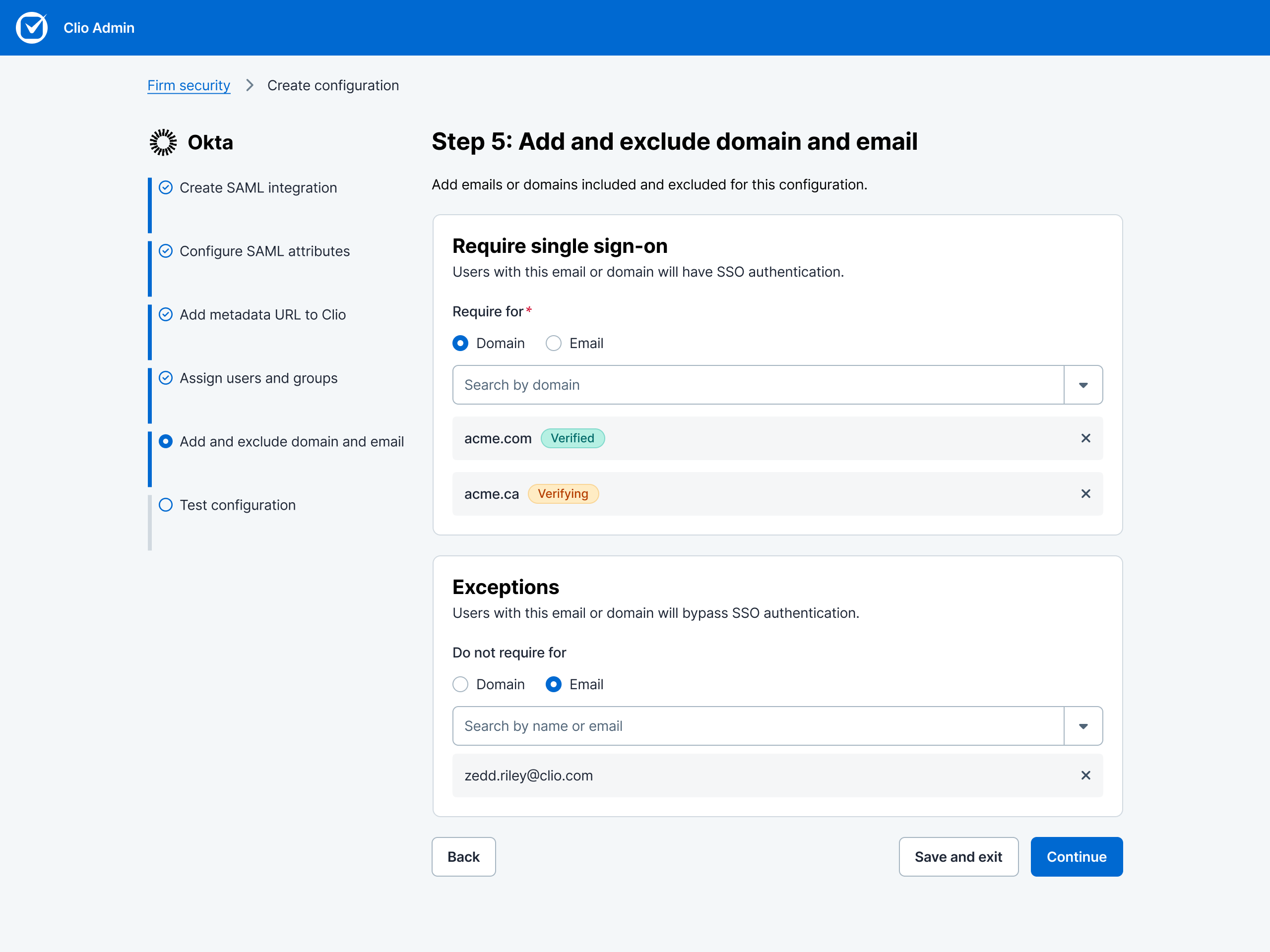 Add domain – added
