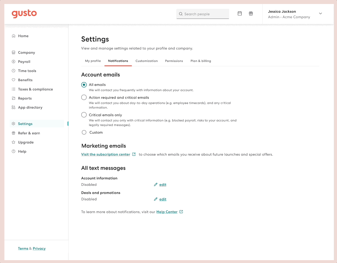 Desktop-Notifications