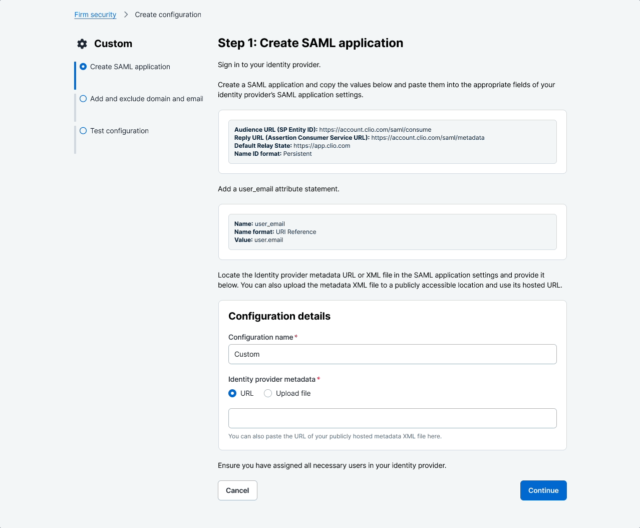 Upload file